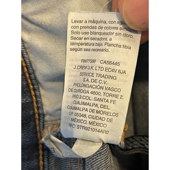 J. Crew Womens Jeans Mercantile Skinny Leg Mid Rise Medium Wash Blue Size W28 - Picture 9 of 9